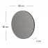 DOMINICA дзеркало 80 taupe / дуб silverjack