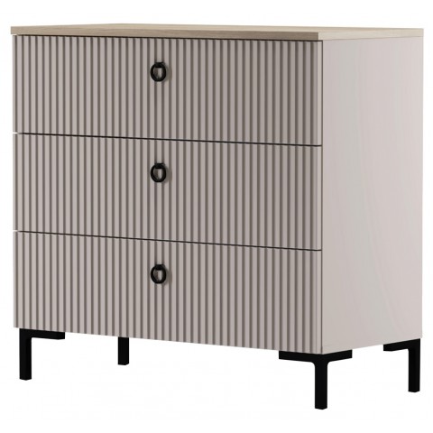 DOMINICA комод 3s taupe / дуб silverjack DOMINICA комод 3s taupe / дуб silverjack