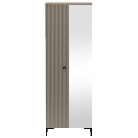 DOMINICA шафа з дзеркалом 2d taupe / дуб silverjack DOMINICA шафа з дзеркалом 2d taupe / дуб silverjack