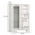 TIFFANY II комод з баром 1d1w1s1b fineline крем
